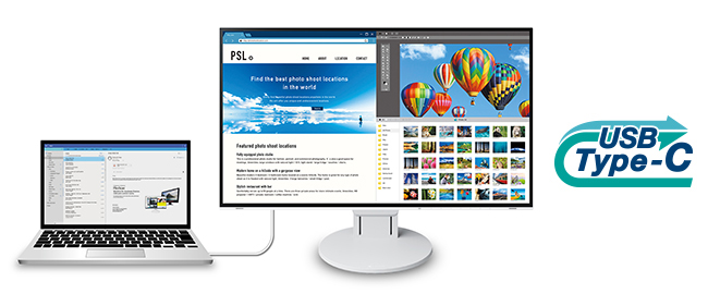 EV2785 27″ 4K Frameless Monitor with USB Type-C Connectivity