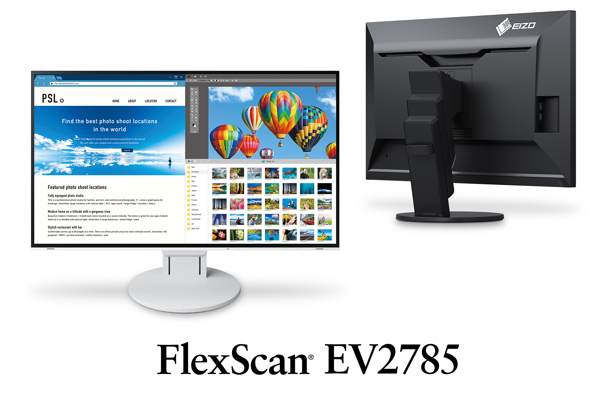 美品】EIZO FlexScan EV2785-WT 4K-