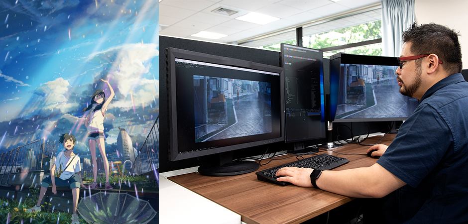 ColorEdge Monitors Used for Production of Director Makoto Shinkai's Latest Animated Work Weathering with You