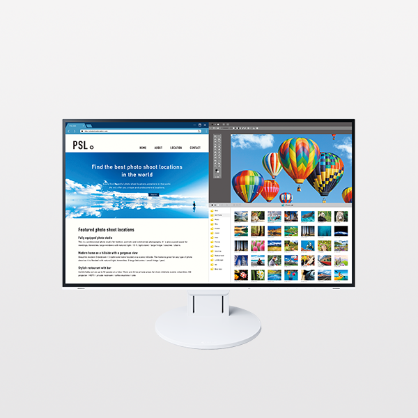 EV2785 27″ 4K Frameless Monitor with USB Type-C Connectivity 