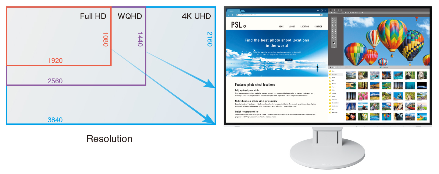 EV2785 27″ 4K Frameless Monitor with USB Type-C Connectivity