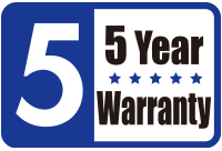  5-Year Warranty