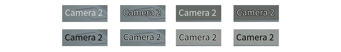 Customizable On-Screen Camera Labels
