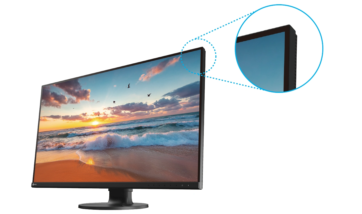 Immersive 3-Sided Frameless Design